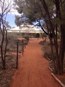 The walk to our room at the Lodge