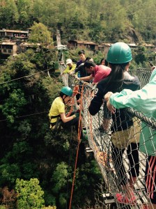 This kid was brave enough to go first.