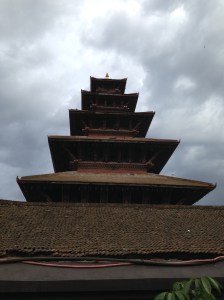 A really tall temple.