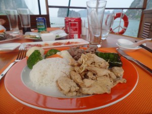 More yummy food, chicken, pork, beef and fish.