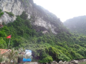 This is the outside view of the cave.